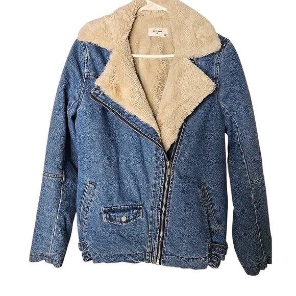 AND Jackets & Blazers - Reserved YFL Denim And Faux Fur Lined Jacket Eur 34 UK 6 US Small great Cond.